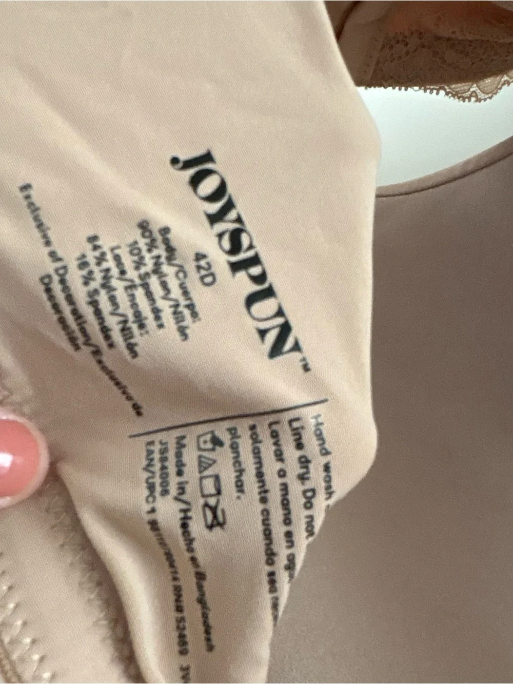 Joyspun Nude Plus Lace Wing T-Shirt Bra - Picture 6 of 6
